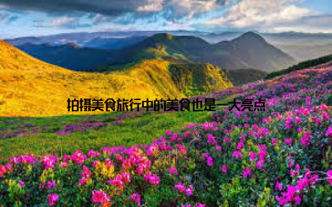 拍摄美食旅行中的美食也是一大亮点
