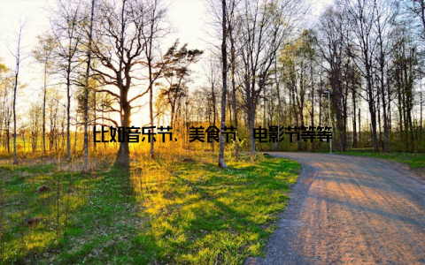 比如音乐节、美食节、电影节等等